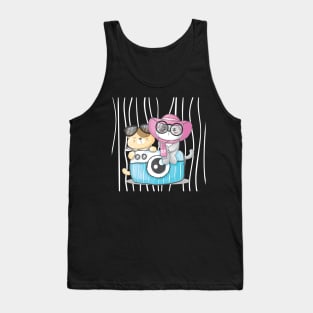 Cute Cat Models Tank Top